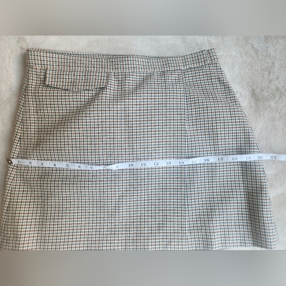Theory Snap-Tab Fremont Plaid Wrap Mini Skirt Size 6 NWT SKIRT ONLY - Picture 8 of 13